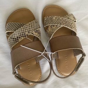 Snake skin sandals